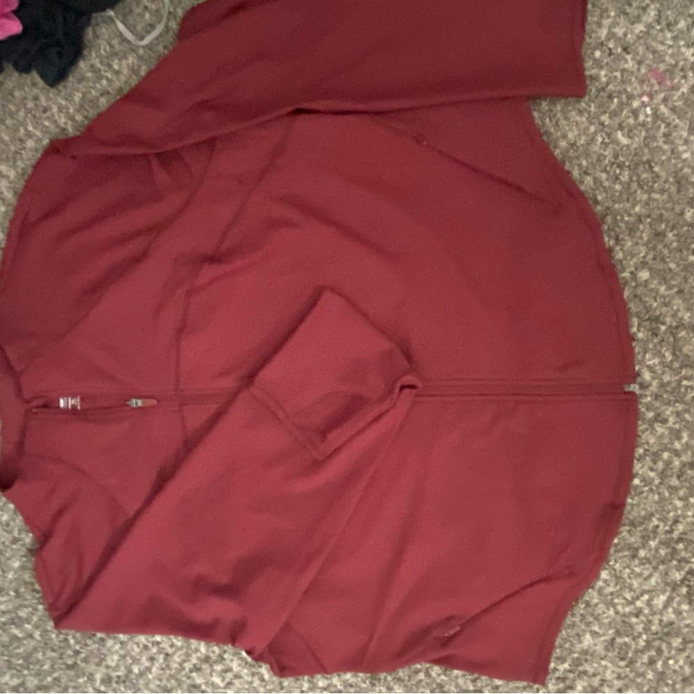 Maroon Zip-Up Jacket